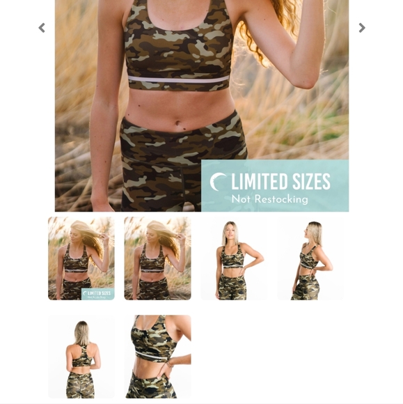 Zyia Green Camo Reflective Bra - Picture 5 of 5